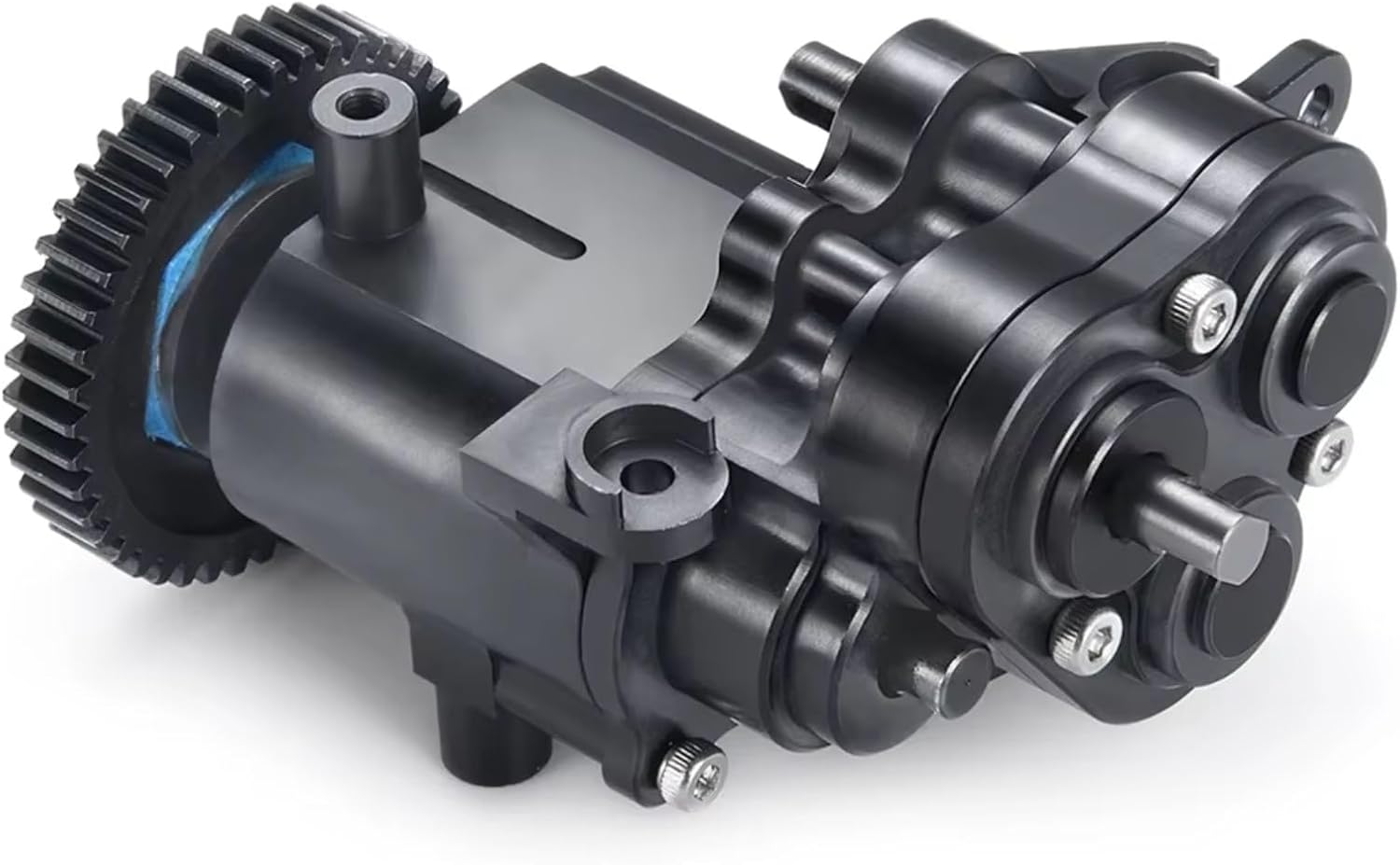 RC Gearboxes For TRX4 For Bronco For TRX6 G63 1/10 CNC Metal Gearbox With Shifting Slipper Clutch And Transmission Internal Gears RC Crawler Upgrade