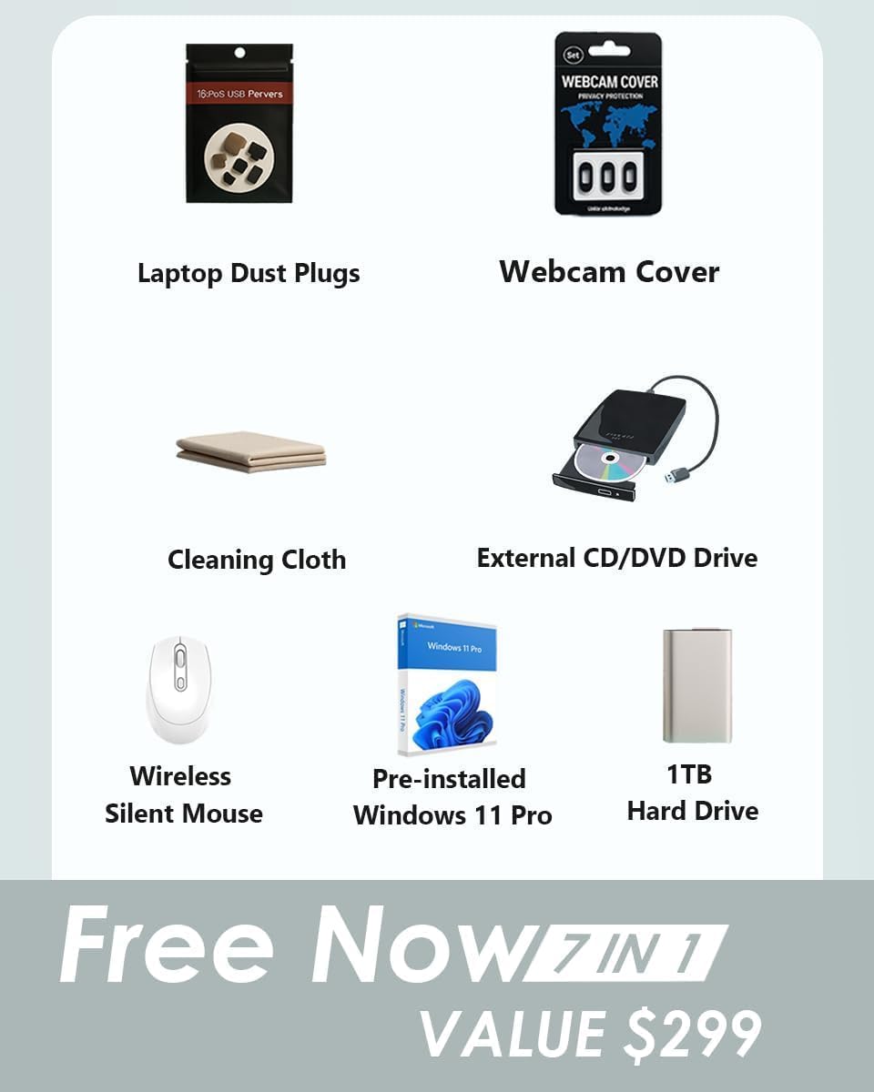 HP Flagship 17 Laptop Business Computer - AMD Ryzen 5 7430U(6-Core), 17.3