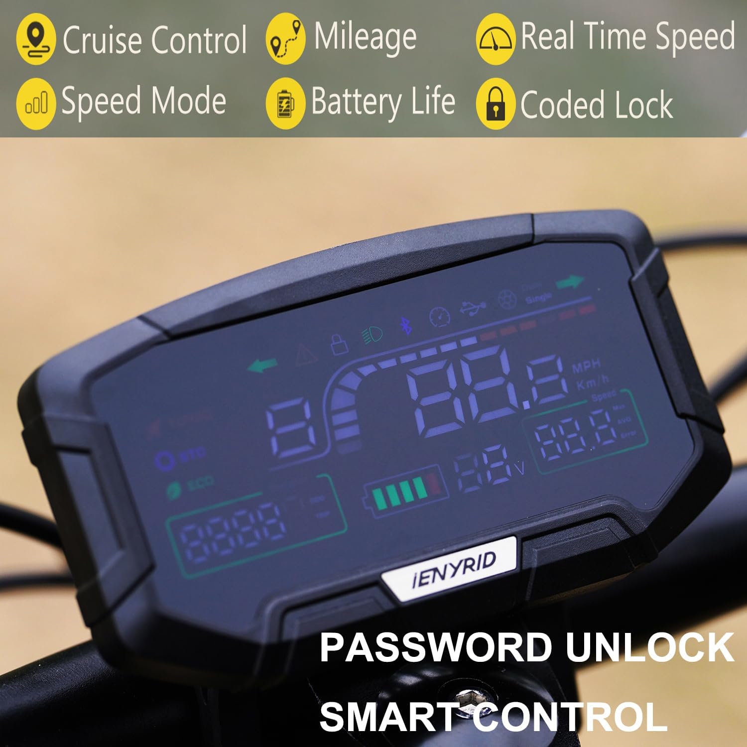 2400W Electric Scooter 20.8Ah Dual Brakes 55KM/H, Septuple Shock Absorbers, 10