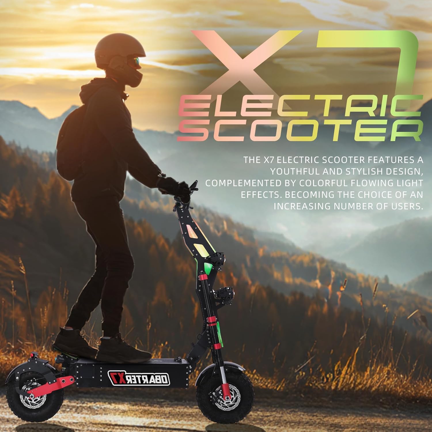 8000W Dual Motor Electric Scooter for Adults - 56MPH High Speed 90-Mile Range 14