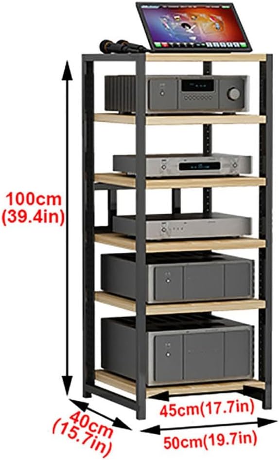 JIAHESHYP 6-Tier Audio Rack