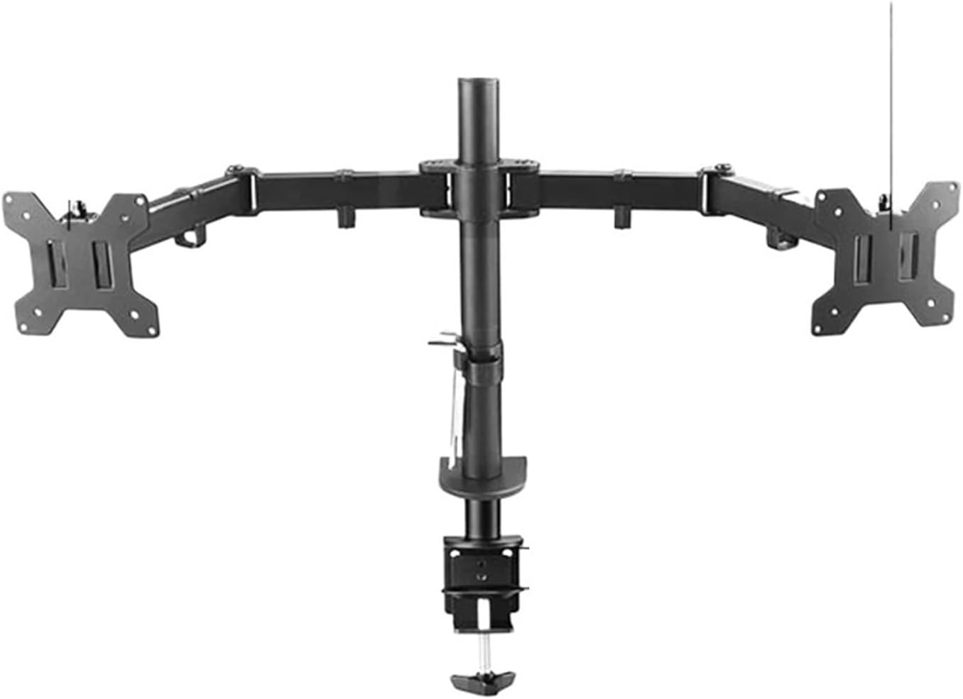 MS02-II Desktop Clamp-on Full Motion 360 Degree Dual Monitor Stand 10