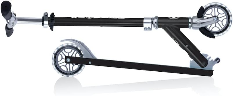 GLOBBER Flow Element Lights 125mm ABEC 9 Height Adjustable Folding Scooter LED Light Wheels Black