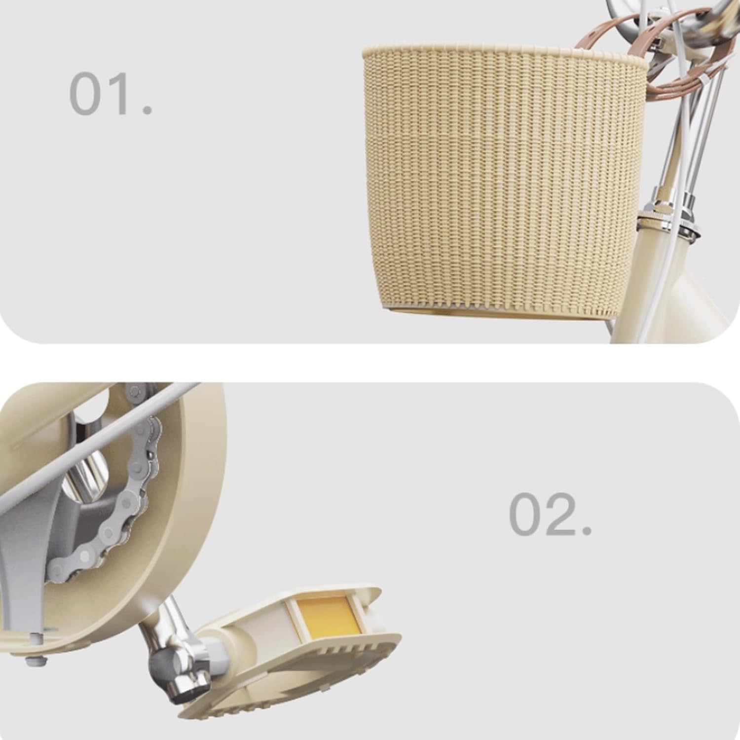 Wiggle cart Kids Bike Ages 2-12 Years 12-20 in Girls Bikes with Back Seat Basket Capybara Pattern Pedal Bicycle(18inch)