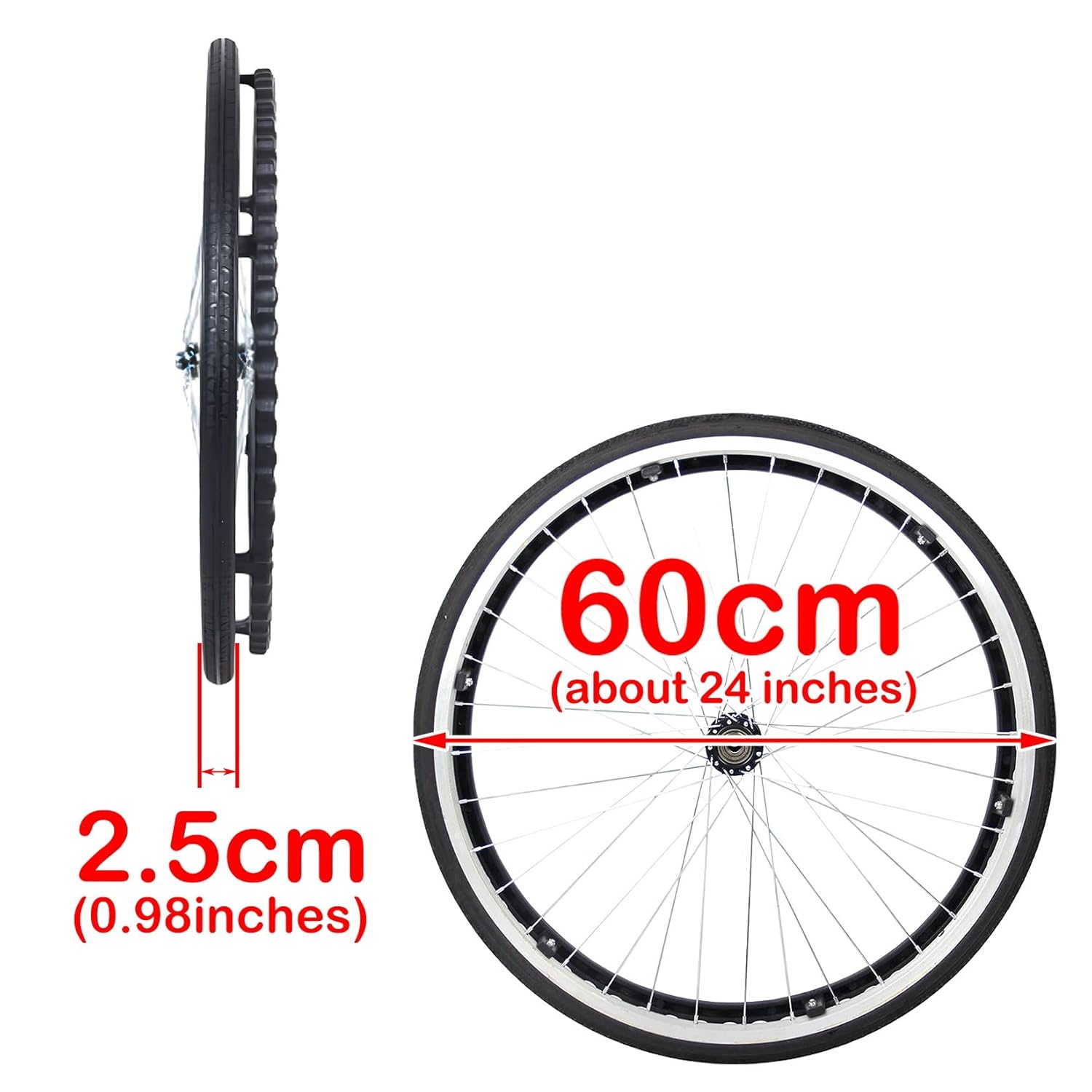 Wheelchair Caster Wheel 24