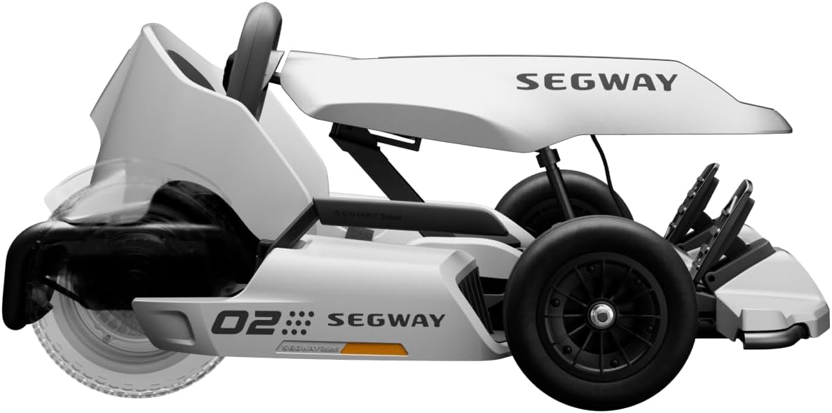 Segway Gokart Kit2 - Immersive Electric Go-Kart Racing Experience with 360 Haptic Feedback, Auto-Centering Steering, Adjustable Chassis | Compatible with Ninebot S, S2, and S Max (Sold Separately)