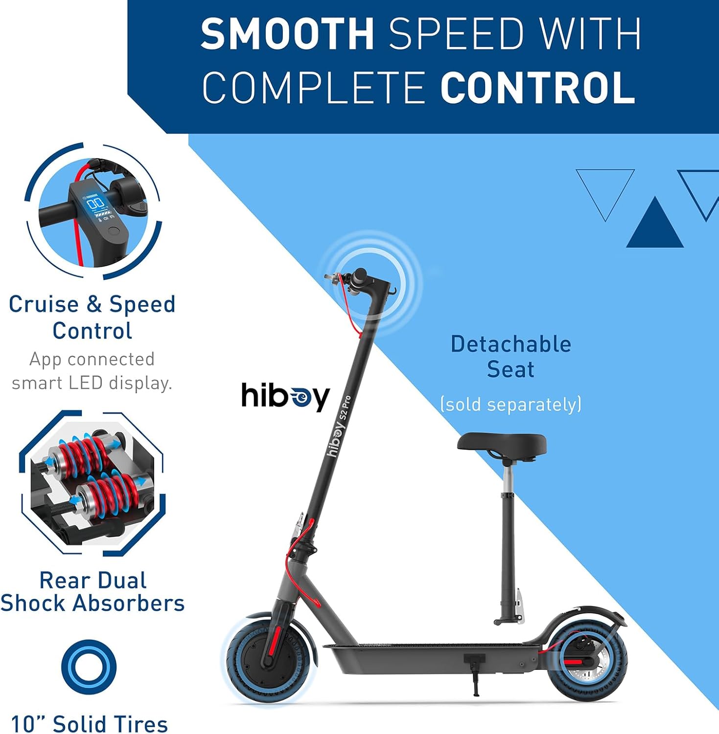 Hiboy S2 Pro/X300 Electric Scooter, 500W Motor, 10