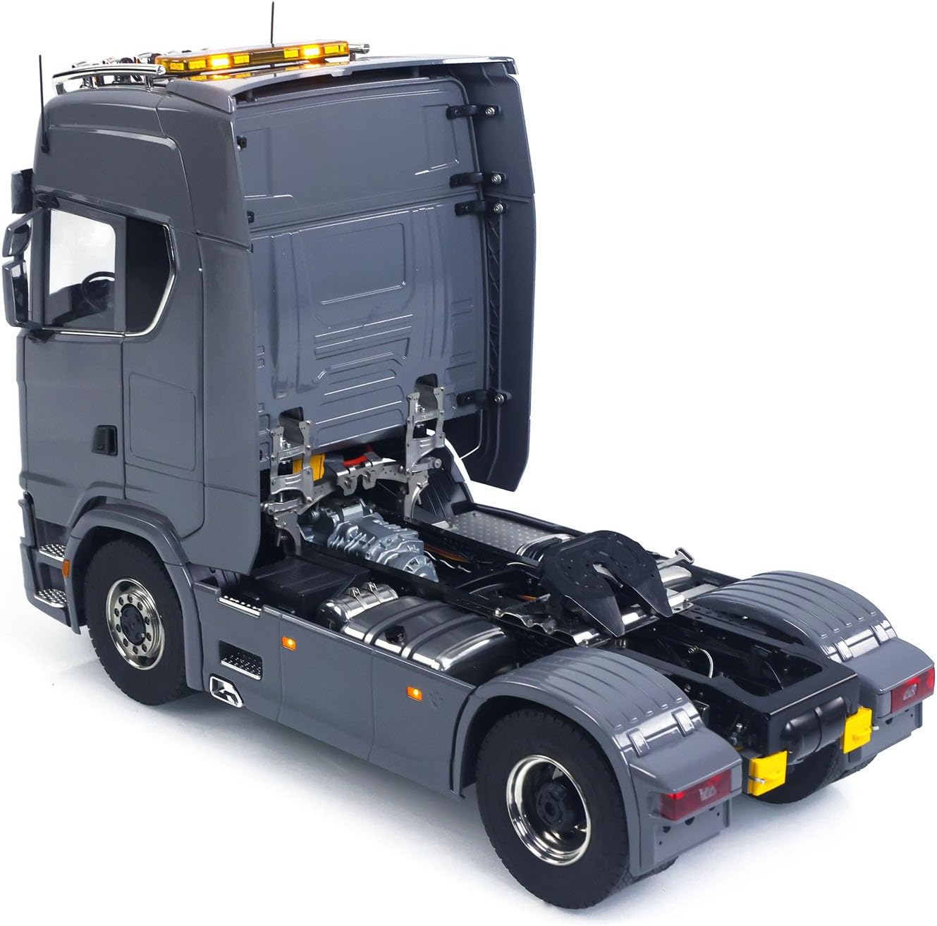 TOUCAN RC HOBBY 4x4 1/14 Radio Control Tractor Truck Metal Chassis Fifth Wheel 3Speed Transmission with Transfer Case 4x2 RC Lorry Vehicle