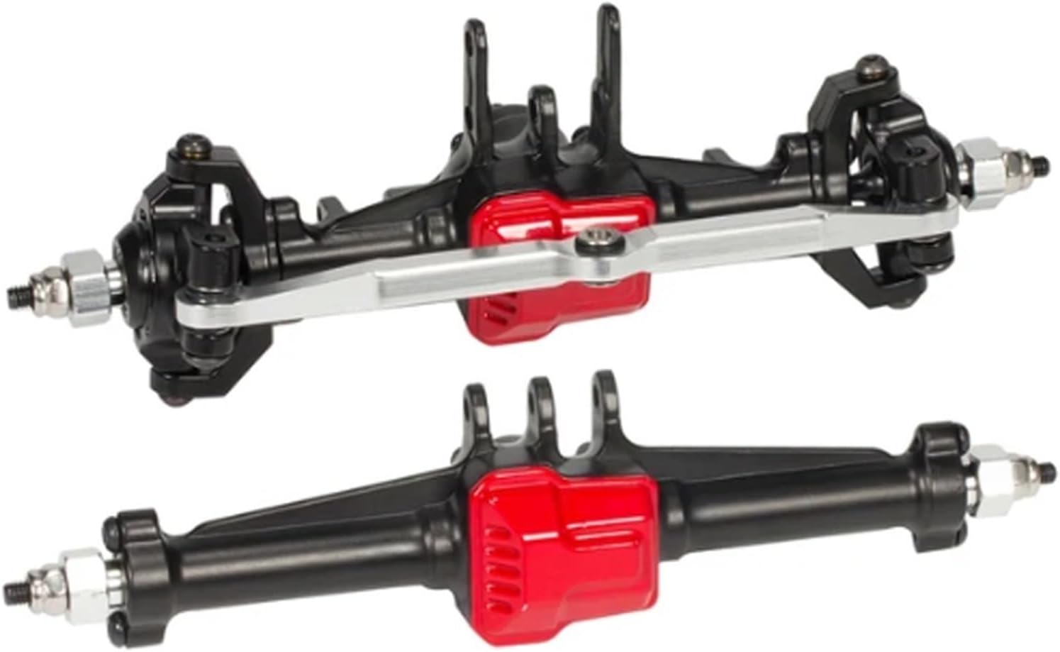 RC Vehicle Axles Compatible with for traxxas for TRX4-M 1/18 RC Crawler Car Aluminum Alloy Front Rear Axle Set RC Car Modified Pieces Upgrade Accessories(Color2)