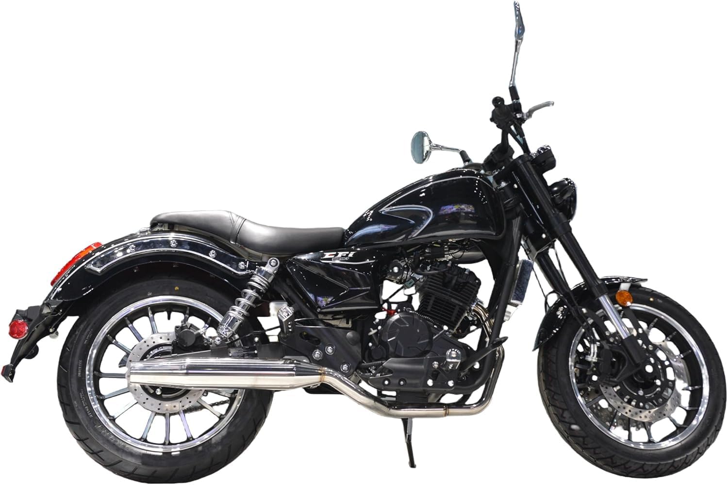 HHH 250cc Motorcycle 6 Speed EFI Fuel Injection Bike Street Bike Motorscooter (Black)