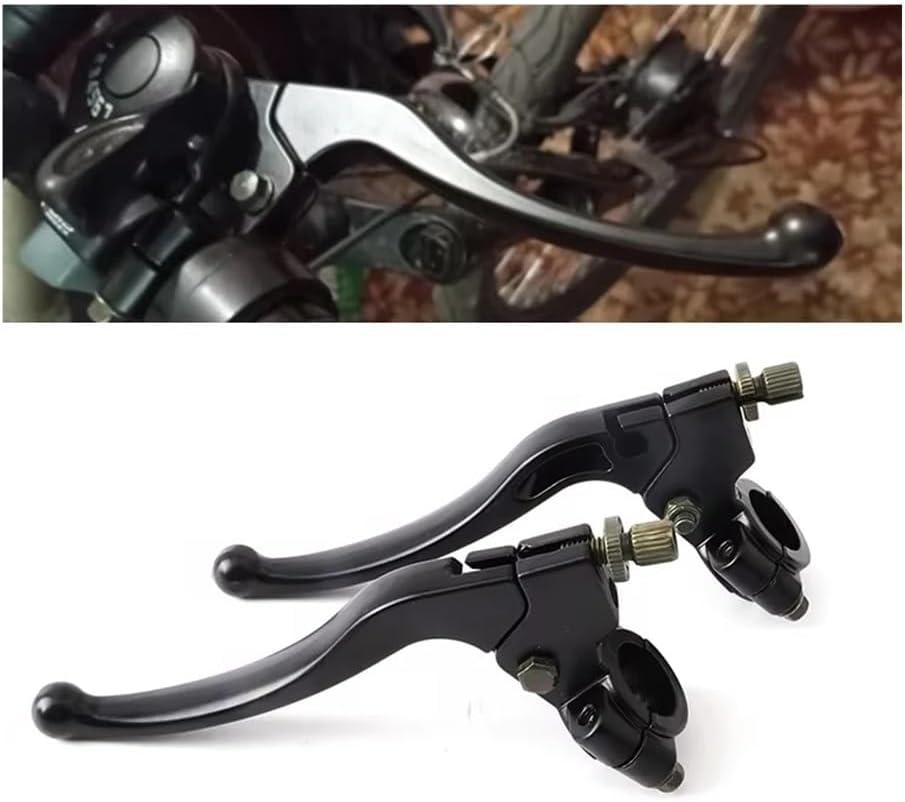 Moto Short Brake Clutch Levers for Scooter Universal Aluminium Alloy Moto Left Right Handlebar Brake Clutch Levers Handle Rider Handlebar