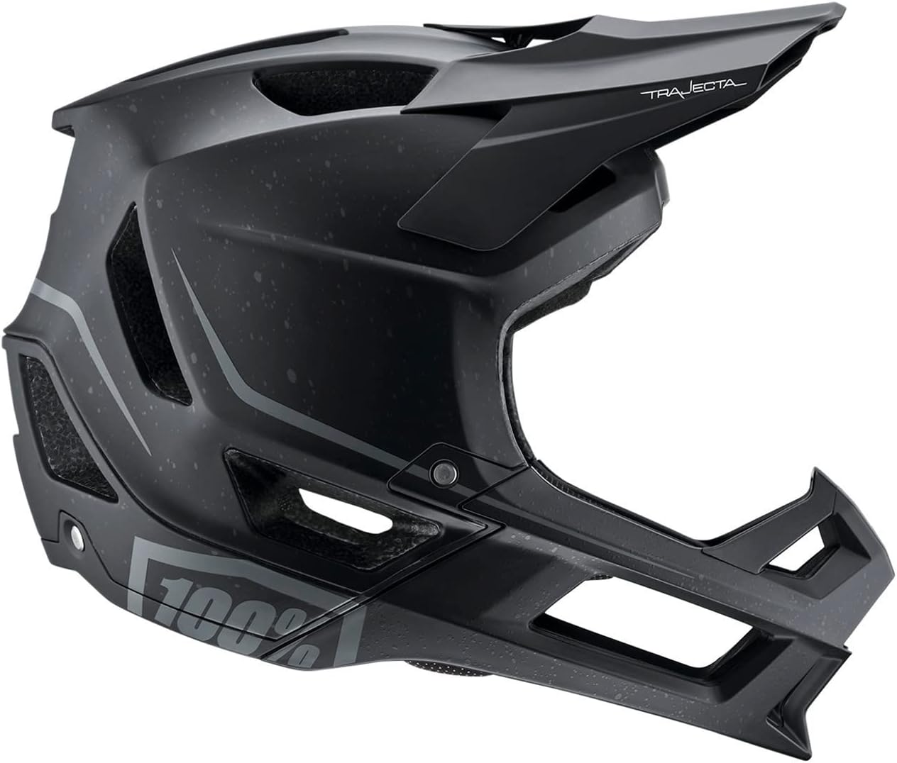 100% Trajecta All Mountain/Endurance Mountain Bike Helmet - Lightweight & Breathable MTB Smartshock Cycling Helmet w/Visor and Chin Bar