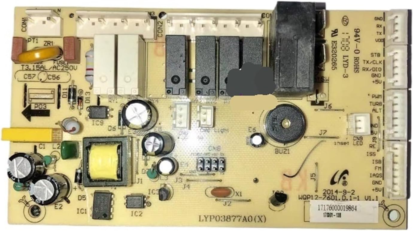 Dishwasher Control Board Circuit Board Accessories, Compatible for Midea, WQP12-7601 17176000019864 Power Computer Board Replacement Parts