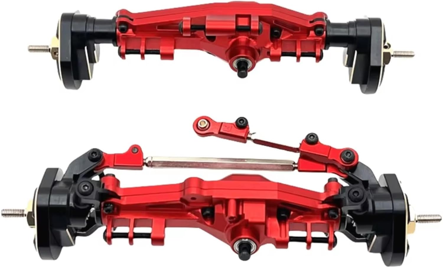 RC Spare Part Compatible with MJX for Hyper Go H12Y RC Car Upgrade Modification Replacement Parts OP Accessories Housing Portal Axle Complete(Red)