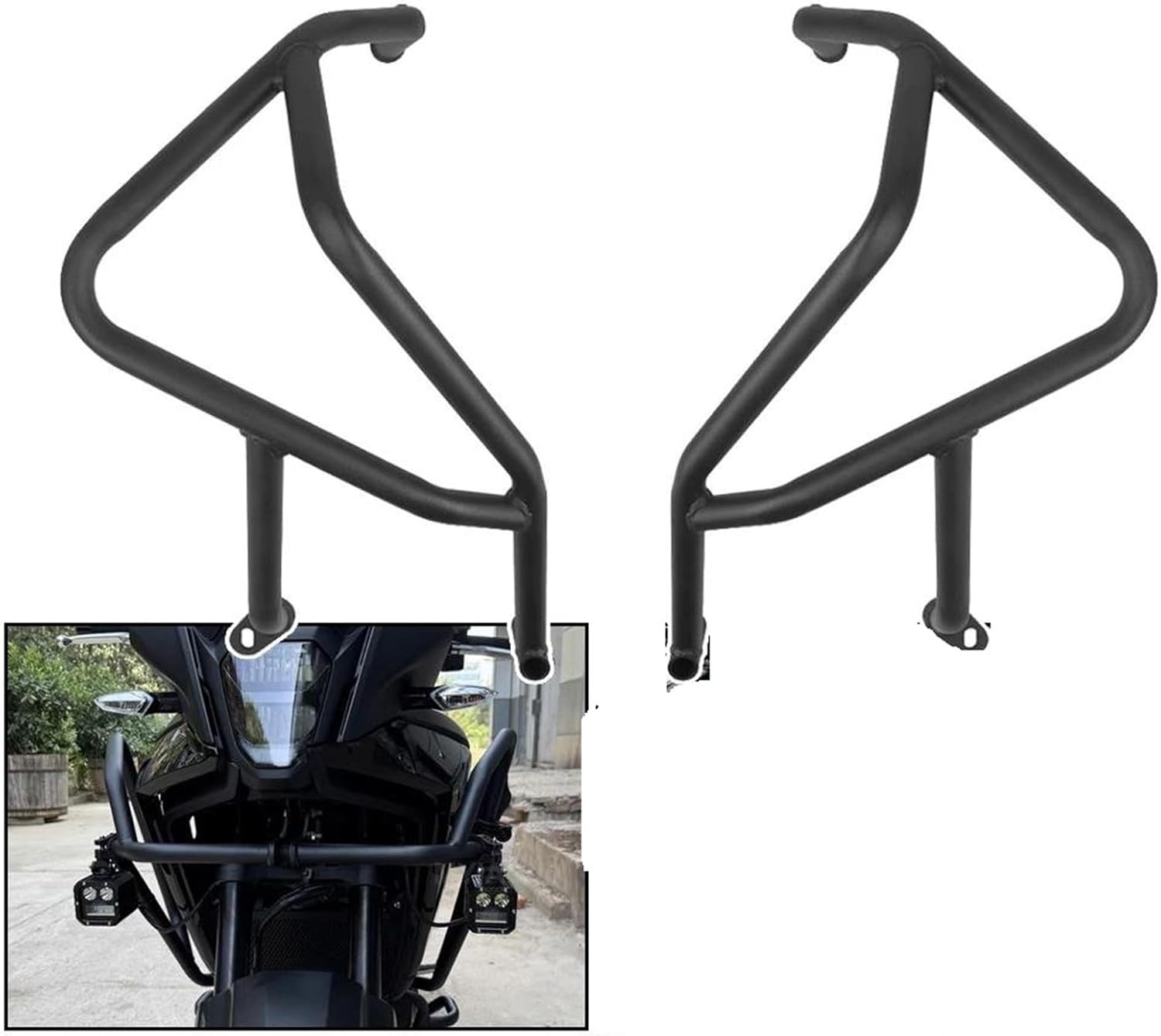 Motorbike Engine Guards for NX500 for NX400 for NX 500 for NX 400 2023 2024 2025 Engine Tank Guard Crash Bars Bumper Stunt Cage Protector Engine Bumper Guard Cras(Lower)