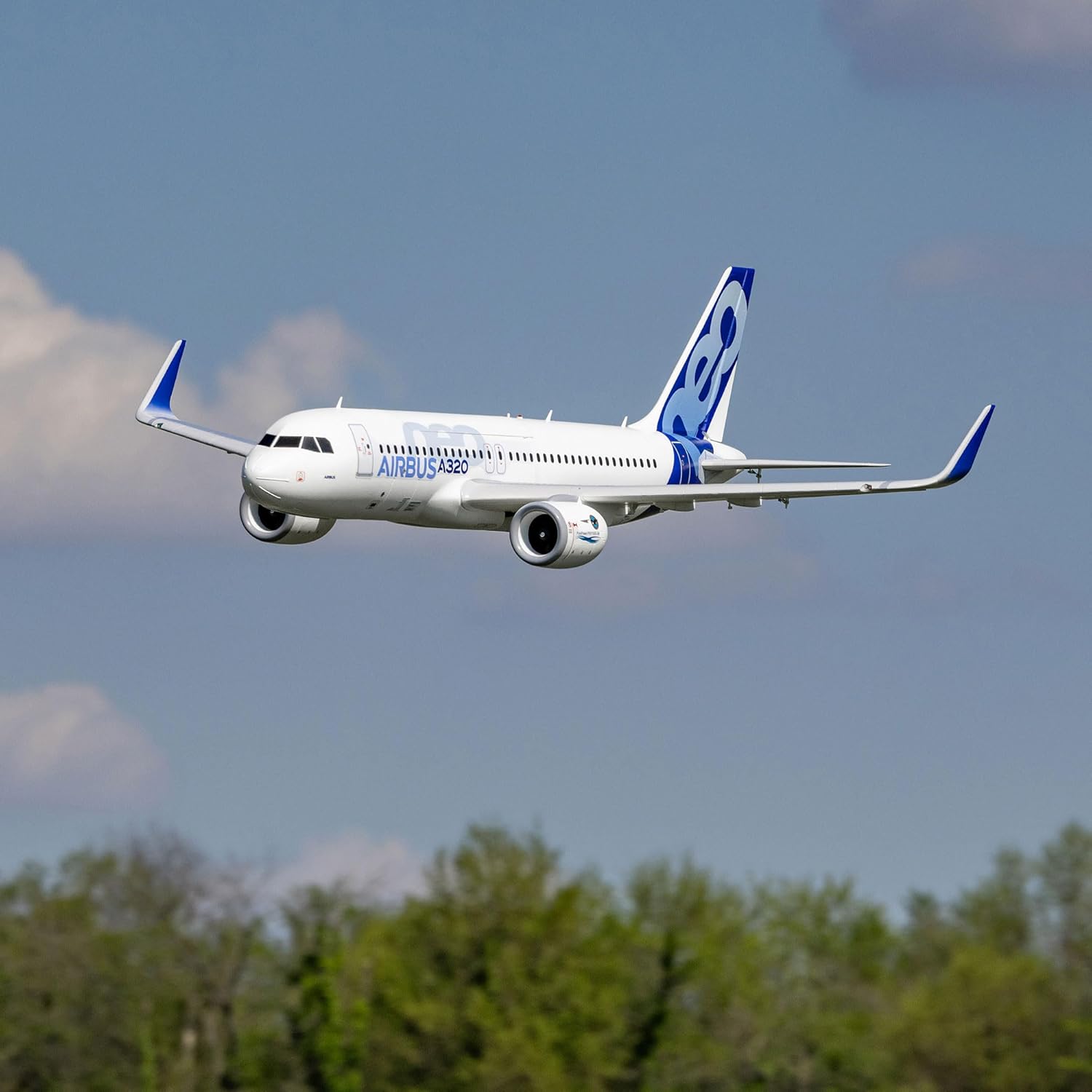 E-flite Airbus A320neo 1.5m Airliner Twin 64mm EDF BNF Basic with AS3X+ and Safe Select EFL-1493 RC Sport Airplanes