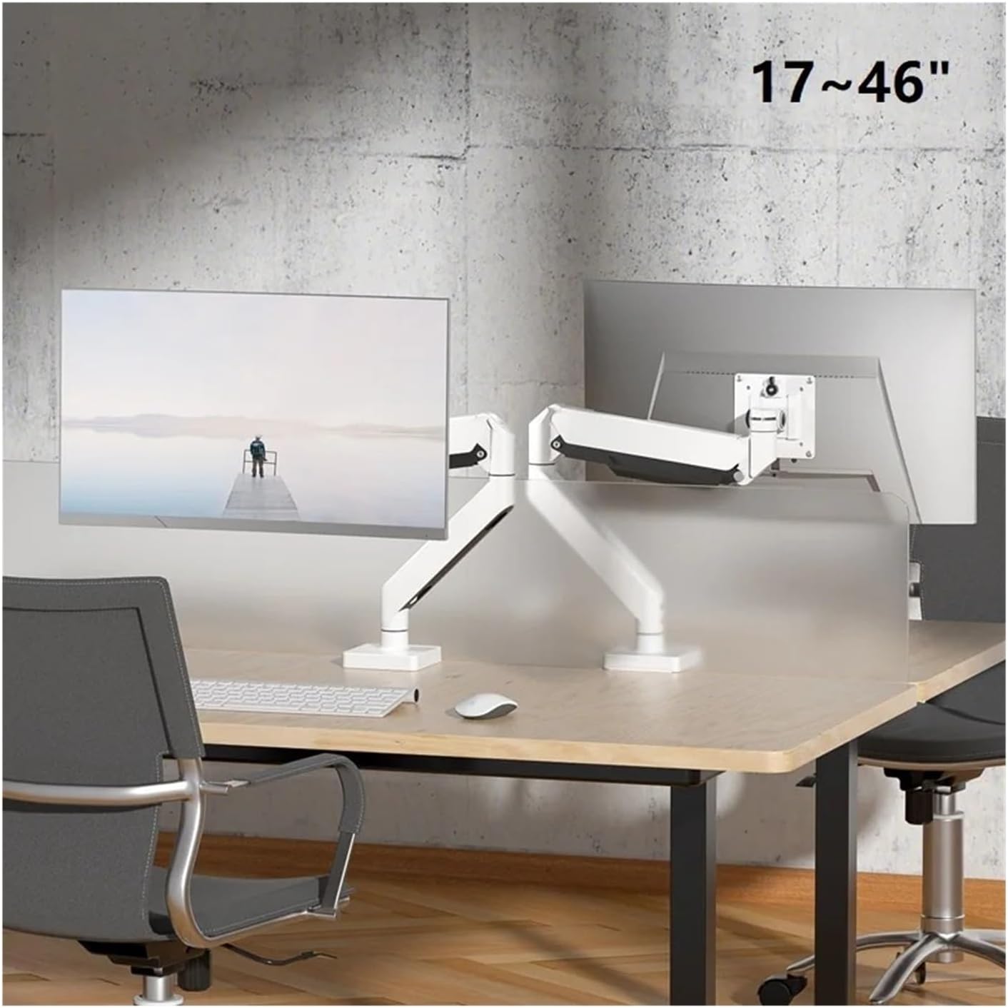 27 29 30 32 49 Computer desktop monitor stand TV stand - gas spring full motion, supports rotation and tilt(17-46 inch M7P)