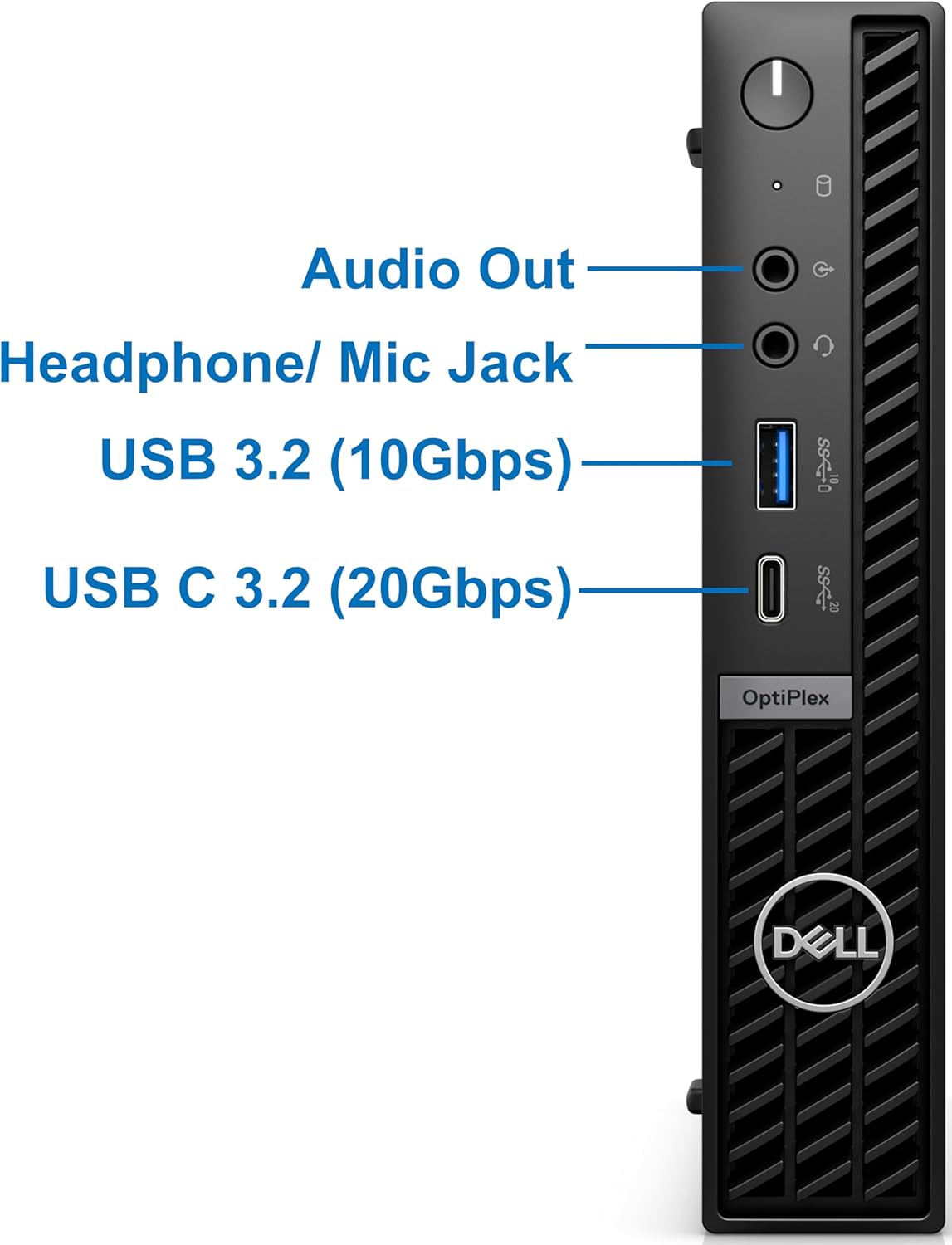Dell OptiPlex 7020 Plus Micro Computer, Intel Core i9-12900K, 64GB RAM, 2TB NVMe SSD, USB Type-C, Built in WiFi, 3-Display Ports, Bluetooth, Windows 11 Pro, Black 7000 Desktop