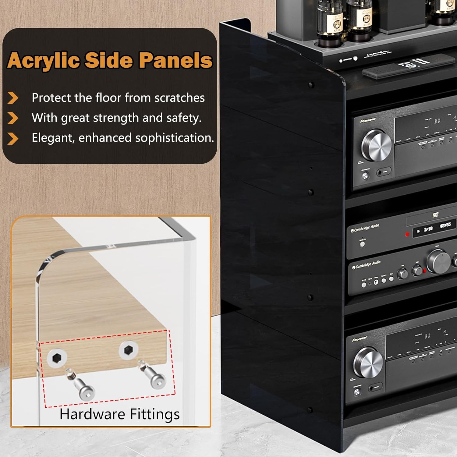 RENLXFI Acrylic Media Stand Adjustable