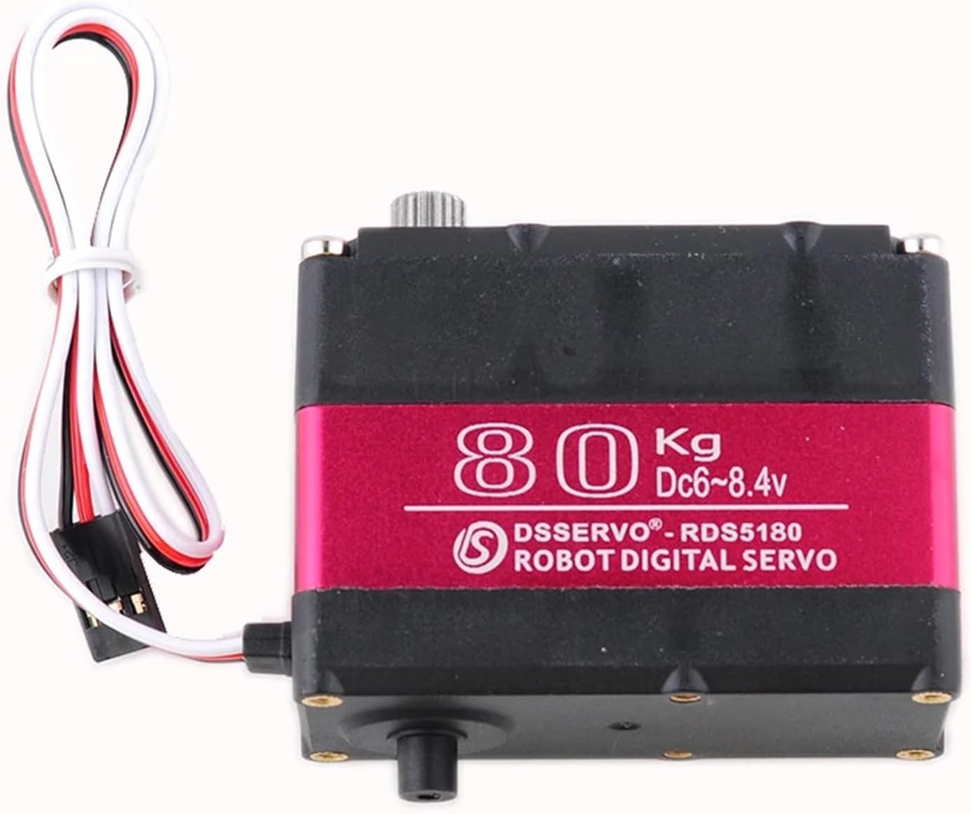 80kg High RDS5180 Dual Axis Digital Servo Motor Steel Gears Metal 180°/270° Servos DIY Toys Parts for RC Car Robot Model(2pcs 270 Degree)