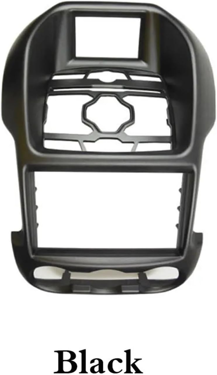 ZYRIOUV Double Din Compatible with Ranger 2011+ Luxury Stereo Panel CD Frame DVD Dash Mounting Installation Trim Kit Frame DashboardBezel Central Control Accessories(Black)