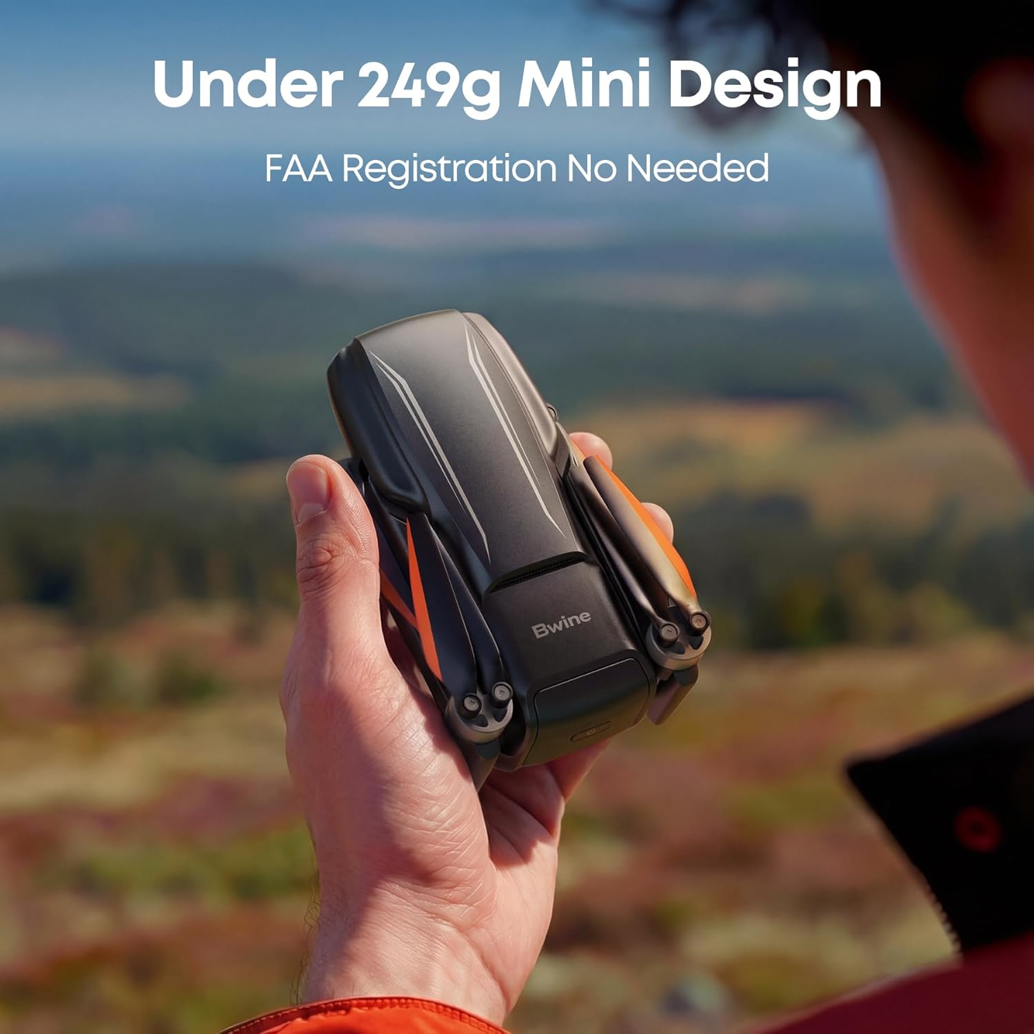 Bwine F7MINI 4K Video 8K Photo Drones with Camera for Adults, 3-Axis Gimbal EIS, 96Mins, 249g FAA-exempt, Over 6KM Transmission, AI GPS Smart Return, Follow, Waypoint, Orbit Fly, Better for Beginner