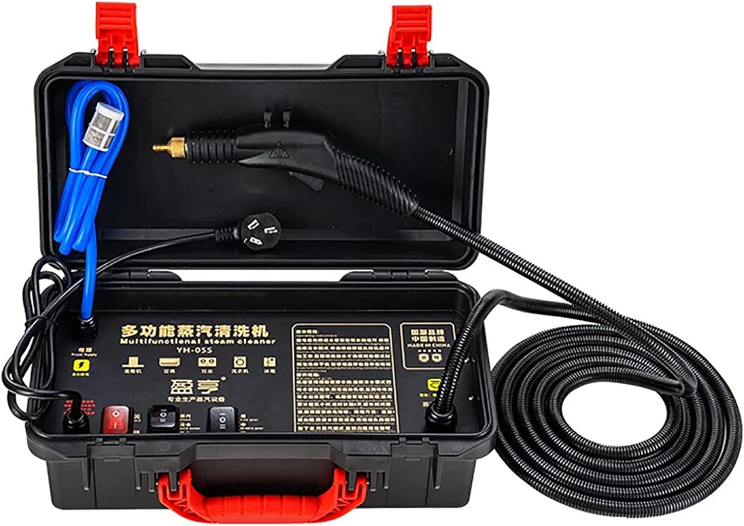 High Pressure Steam Cleaner, 3000W Handheld High Temp Portable Cleaning Machine for Heavy oils and Heavy Stains