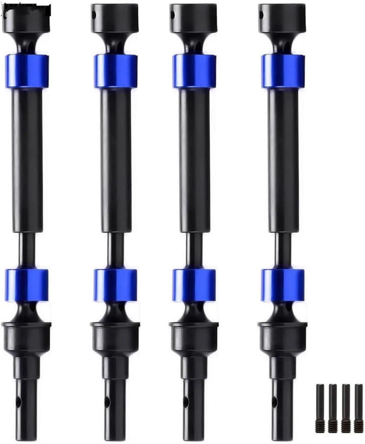 RC Car Transmission Shaft for Traxxas 1/10 for E-Revo 2.0 for VXL 86086-4 Brushless Transmission Shaft 8652 8655 8650 8651 Splined Front Rear Center Drive Shaft RC Car Parts(Blue)