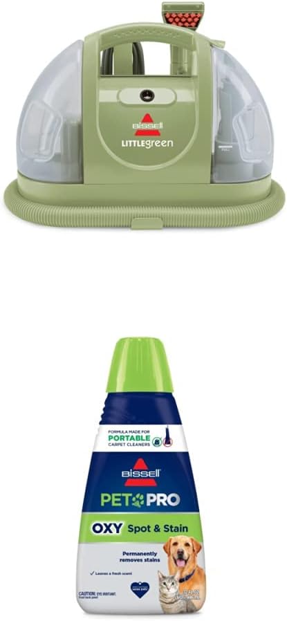 BUNDLE Little Green Portable Carpet Cleaner + PET PRO OXY Spot & Stain Formula, 32 oz.
