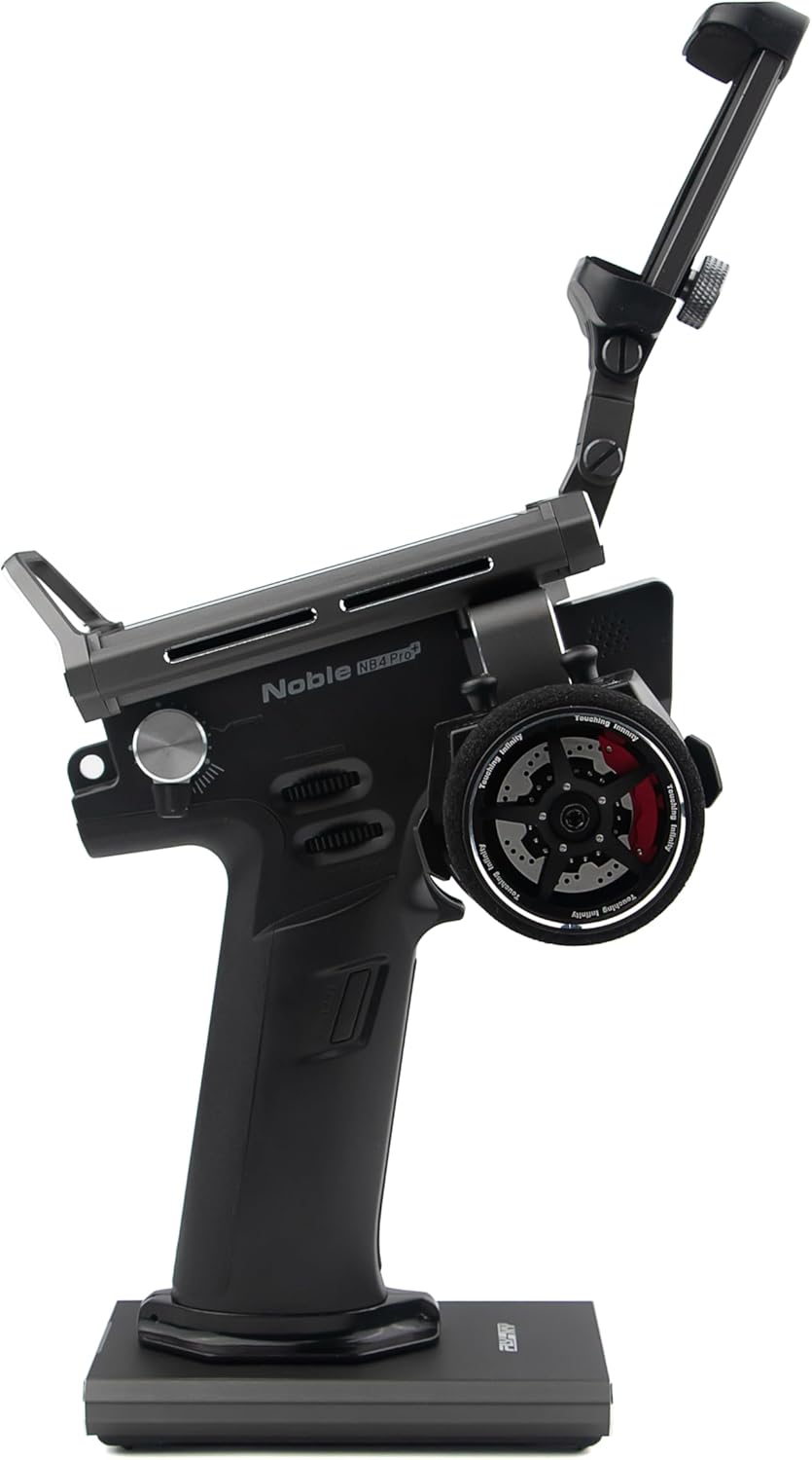 Flysky Noble NB4 Pro+ Surface Radio TX 2.4GHz 18CH AFHDS 3, Radio Transmitter 3.5 Inch IPS Touching Screen & 2 Flysky Receivers FGR4B & FGR8B - Surface Radio TX for RC Cars & RC Boats (HELIDIRECT)