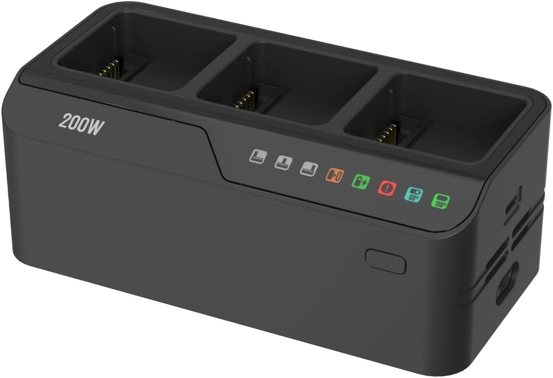 for LKTOP 200W for DJI for Mavic 3 Pro Cine Classic Battery Charging Batterries Replacement Parts(EU Plug Charger)