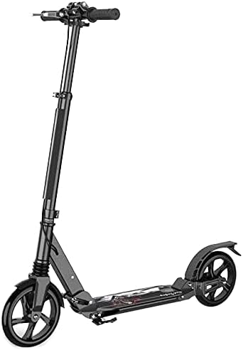 Scooters Kick Scooter for Adults Kids Unisex Adult Kick Scooters with Handbrake Hight-Adjustable Foldable Commuter Scooters with Big Wheels Birthday Gifts for Adults/Teens/Kids Up to 150kg Non-Ele