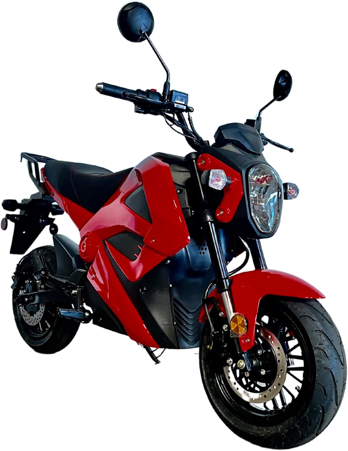 Electric Motorcycle, Road Ready, 2000 WATTS 72 Volts E-X20 E-Vader 2000W 72V | RED