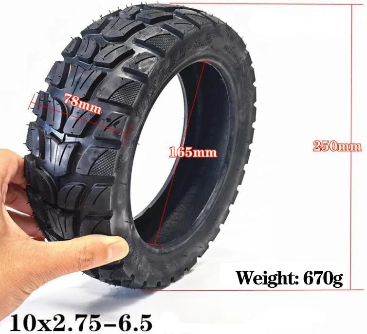 Scooter parts 10x2.75-6.5 Thickened Off-road Tubeless Tires for Speedway 5 3 Electric Scooter Vacuum Tyres Spare Wheel Tire Parts Long service life(2 Pcs) (2 Pcs)