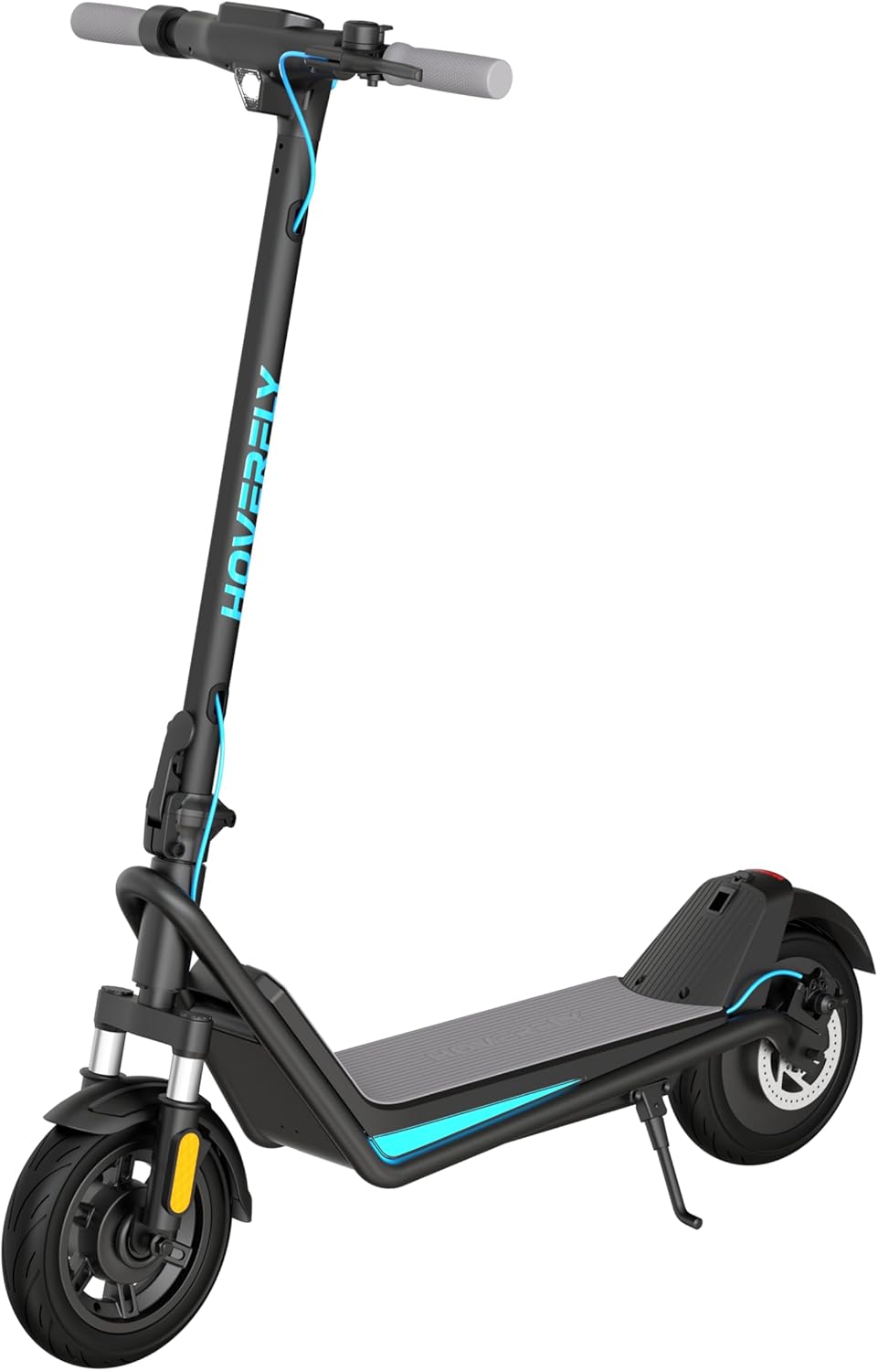 Hoverfly X3/X5 Electric Scooter for Adults, 18/25 Mile Range, 20Mph Top Speed, 500W Motor, 10'' Solid Tire, with Double Suppression Electric Code Lock Walk Assist Mode, Foldable Commuting E Scooter