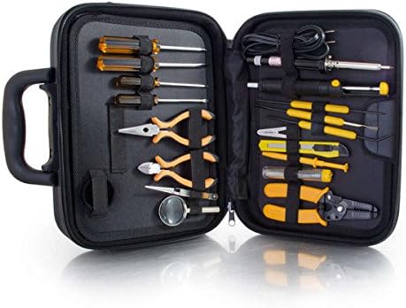 C2G/ Cables To Go Legrand - C2G Computer Repair Tool Kit, TAA Compliant PC Computer Tools, Black Computer Tool Set, 1 Count, C2G 27372