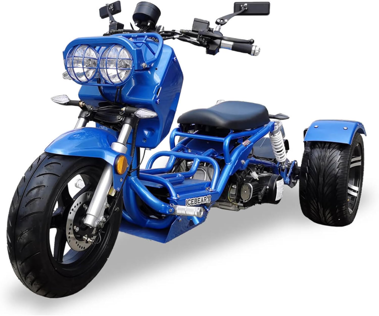 150CC Mean Dog Trike | 3-Wheel Motorcycle, ICEBEAR Ruckus PST150-19N, Featuring A Low Center of Gravity and Responsive Steering, Ample LEGROOM