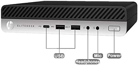 HP 800 G4 Mini Desktop Intel i5-8500T UP to 3.50 GHz 32GB DDR4 New 512GB NVMe SSD Built-in WiFi BT Dual Monitor Support Wireless Keyboard and Mouse Win11 Pro (Renewed)