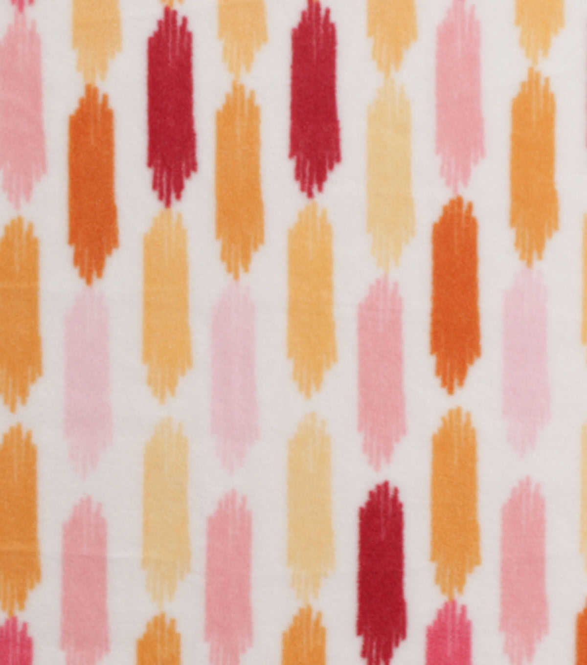 Orange & Pink Pastel Paint Strokes Anti Pill Fleece Fabric