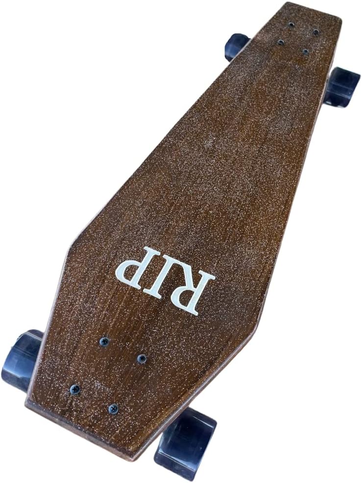 Coffin Death Tarot Brown Skateboard | Longboard | 30x9 | Coffin Croozer
