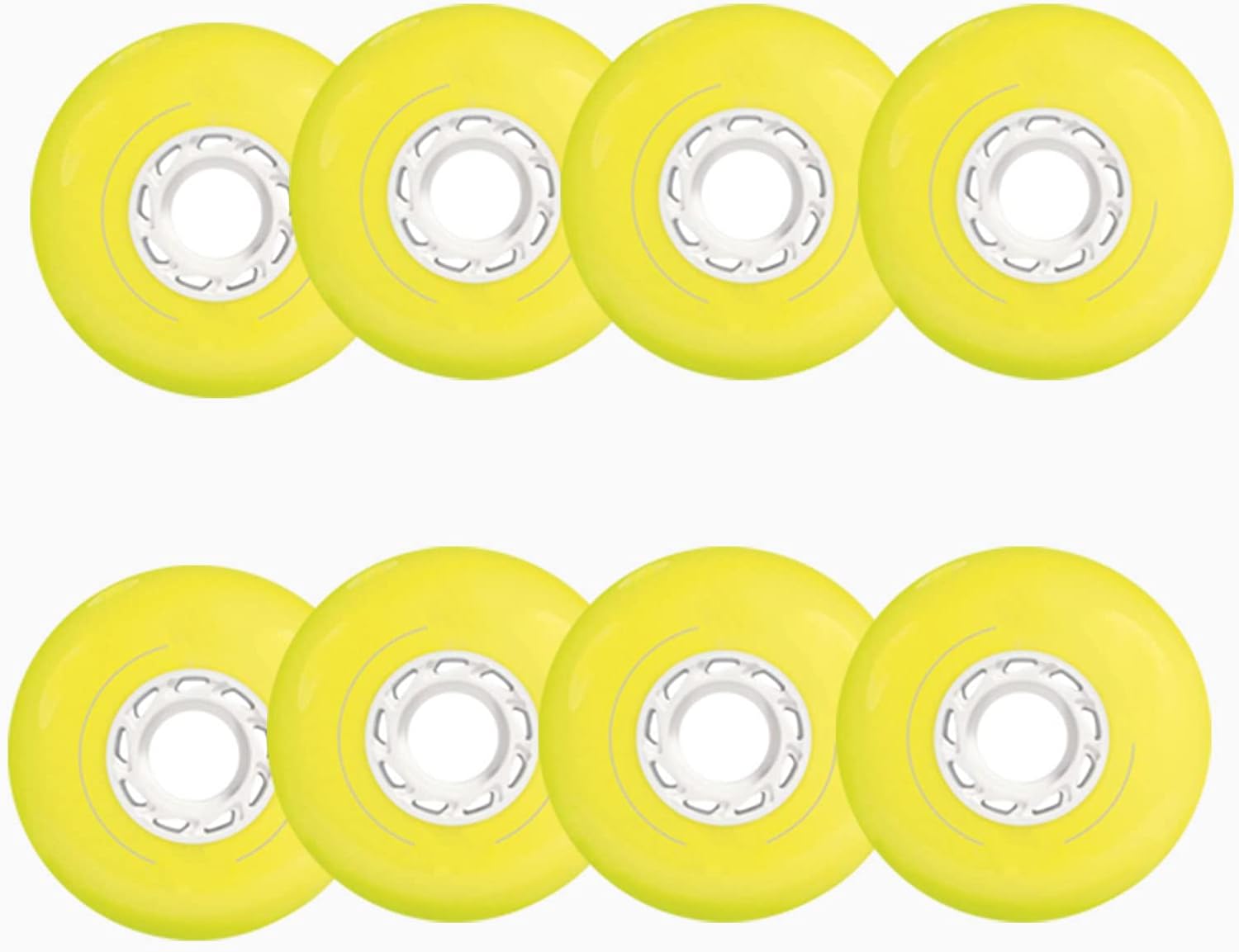 Inline Skate Wheels for Outdoor Indoor 72mm76mm 80mm PU Wear Resist Sliding Inline Skate Replacement Wheels 8 Pieces