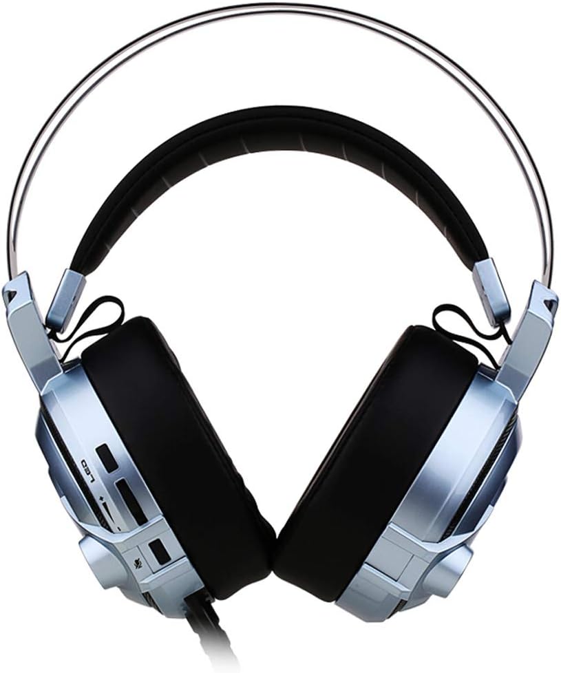 Earphones Subwoofer Virtual 7.1 Channel Gaming Headset Noise Reduction Microphone Stereo Headset Silver Earbud Headphones