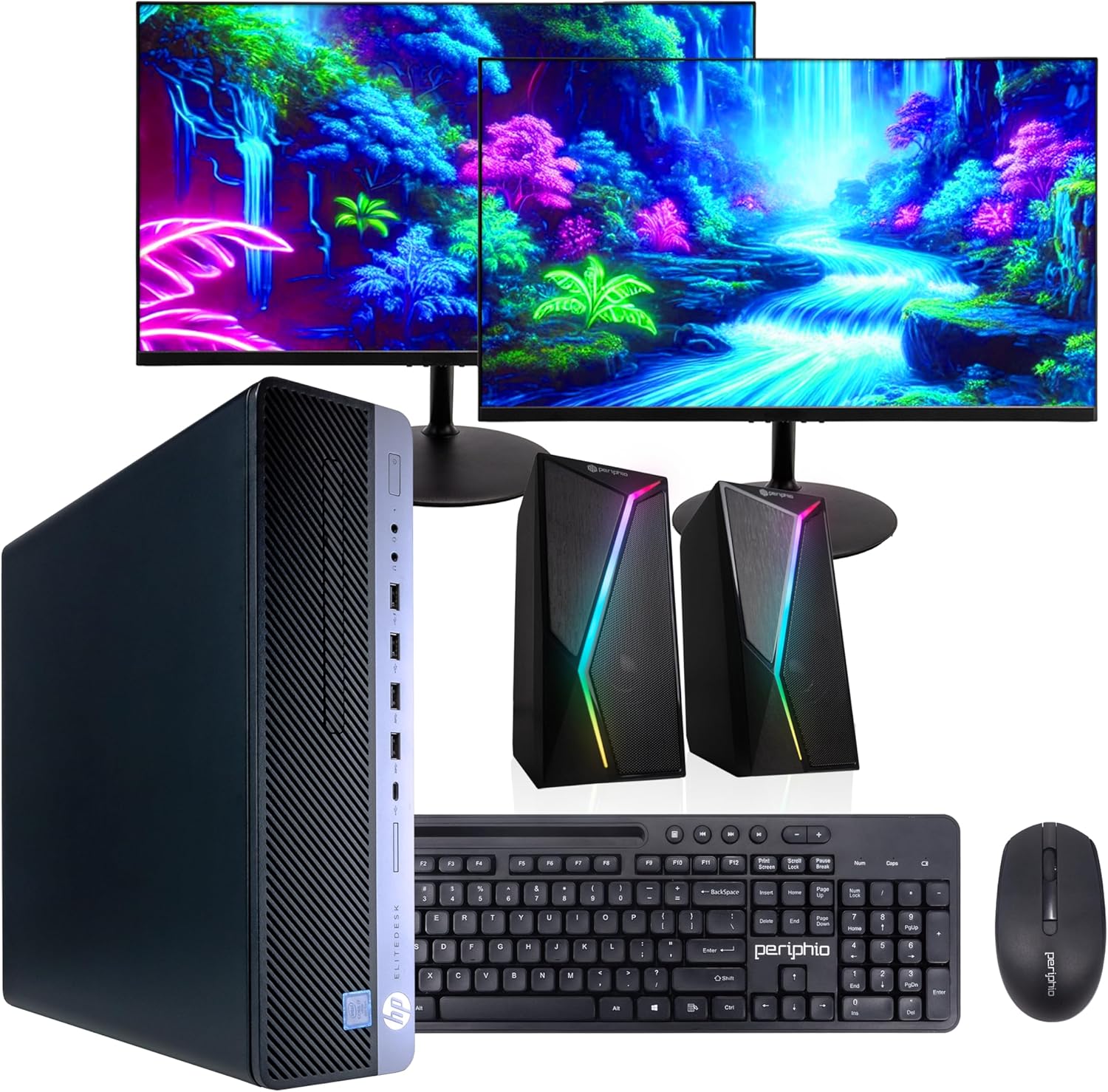 HP EliteDesk 800G4 PC | Windows 11 Pro | Intel i5-8500 | 16GB RAM 1TB SSD | New Dual 24