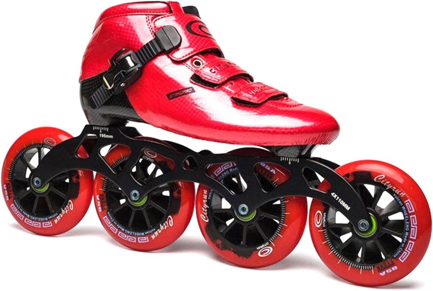 Professional Inline Speed Skates for Adults, Carbon Fiber Racing Men Women, Lightweight Low Cut Racing Inline Skates for Marathon, Unisex