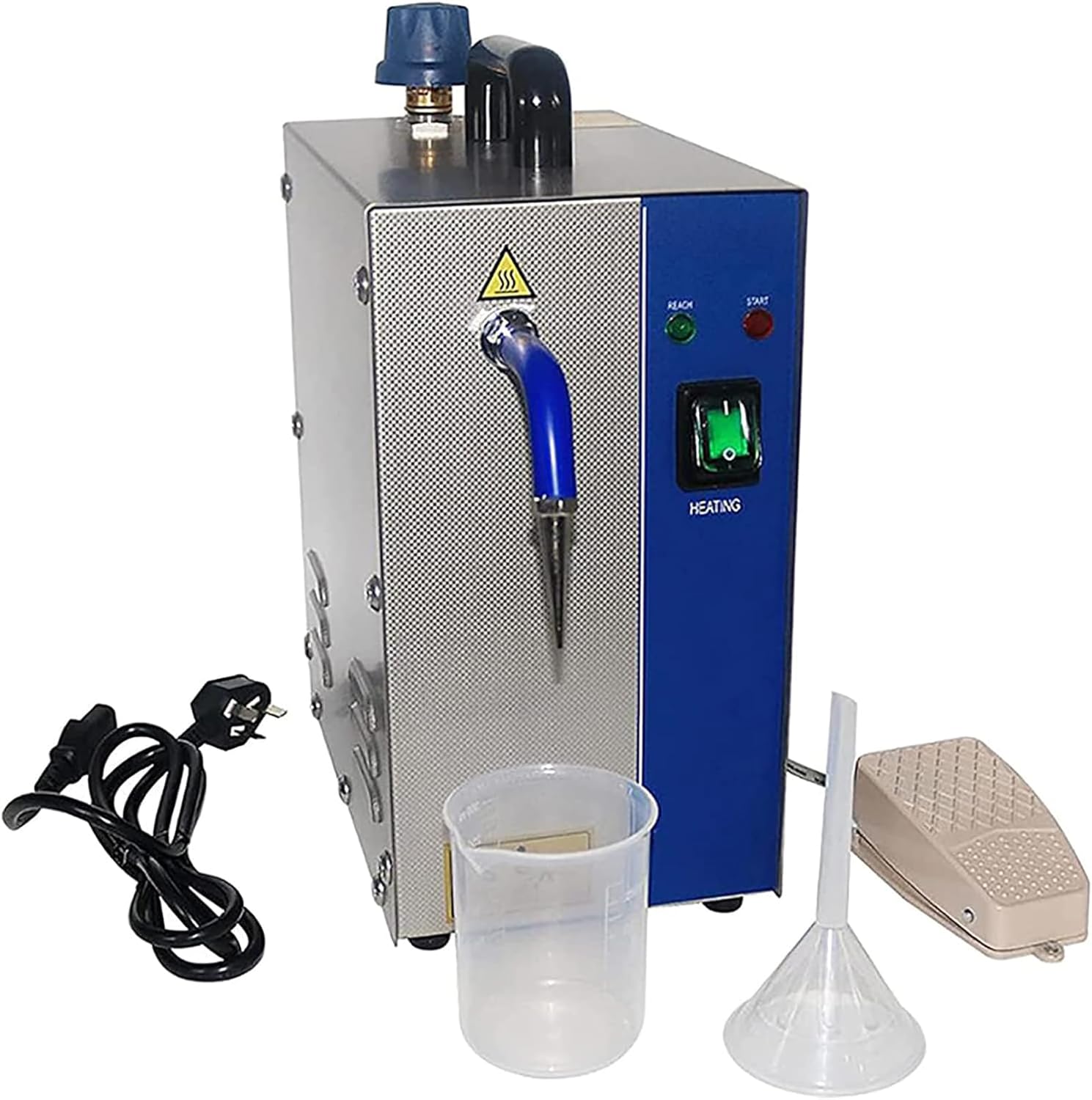 Jewellery Steam Cleaner Machine, 1300W Professional Gem Steam Cleaner Machine, 135℃ Steam Temperature, 4kg Steam Pressure, for Rings, Watches, Earrings, Gold and Silver Jewelry