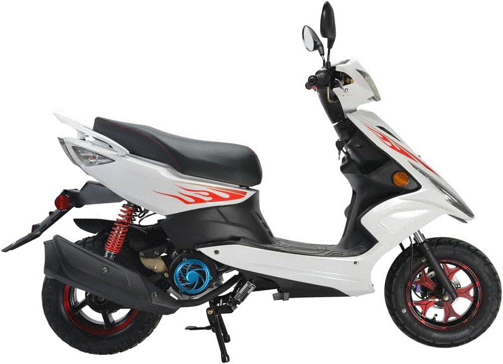 HHH Wave 150cc Fully Automatic Gas Scooter Moped for Youth and Adult 150 cc Adult Bike with 10