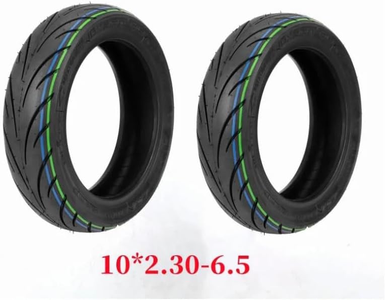 Motorized Scooter 1 Pair 10x2.30-6.5 Tubeless Tyre for NIU KQi2 Pro Electric Scooter Front Rear Wheel Special Tire Replace Accessories Motorized Scooter