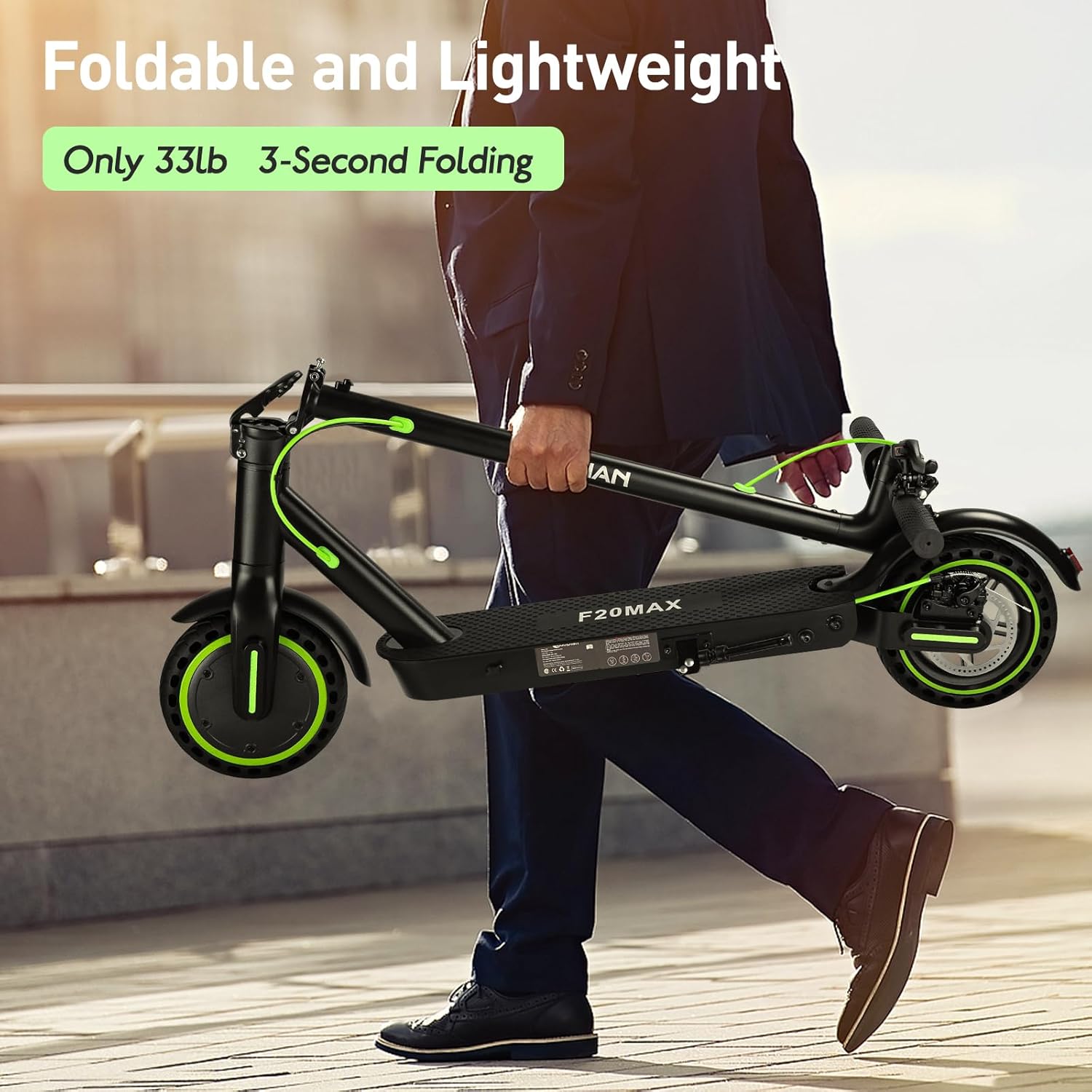 Electric Scooter Adults,Folding E Scooter with 350/500W Motor 19 Mph 18 Miles Range,8.5