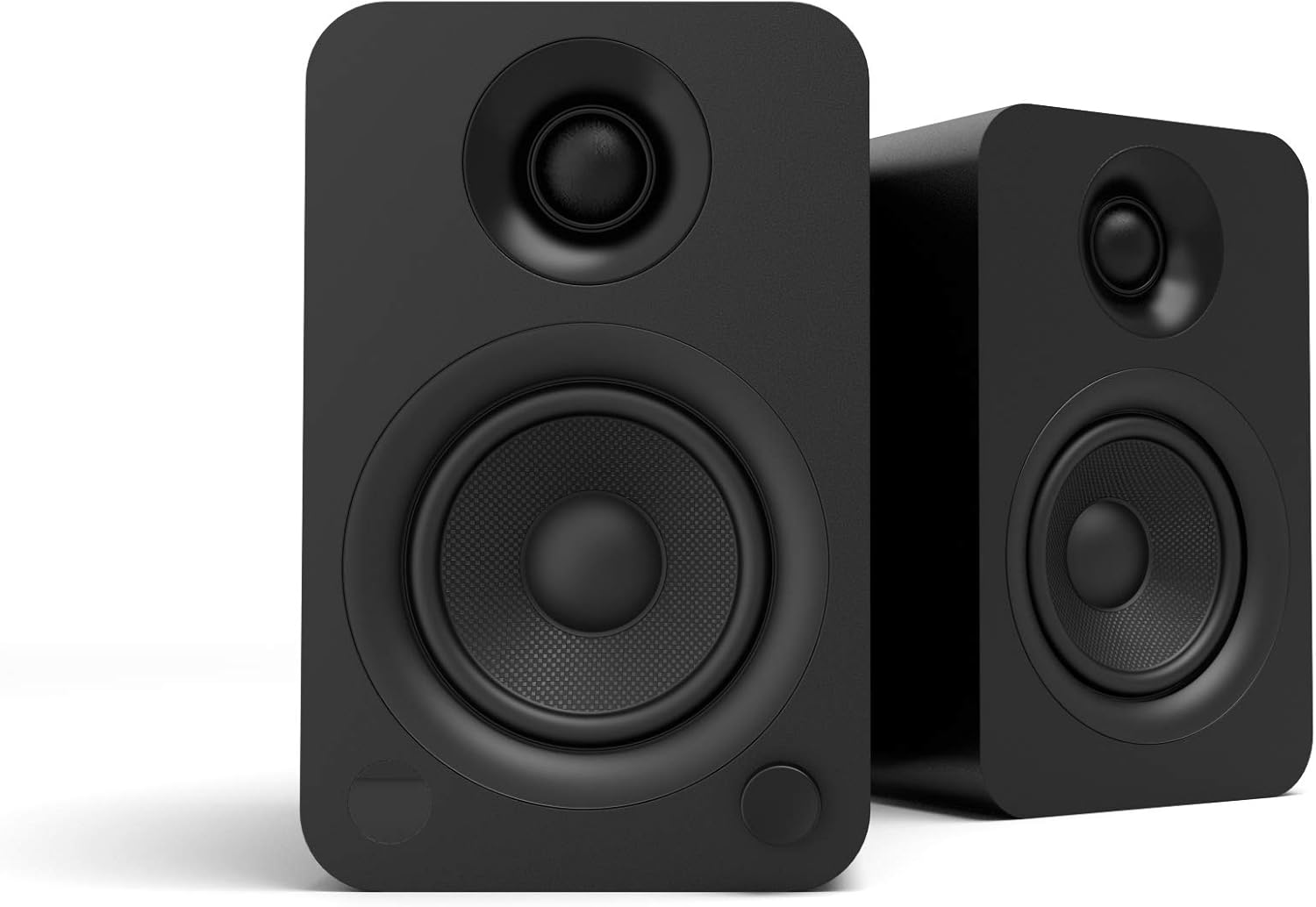Kanto YU 140W Powered Speakers with Bluetooth® 4.2 and RCA Input | Features Signal Detection and Auto Stand-by | Remote Included | Pair | Matte Black