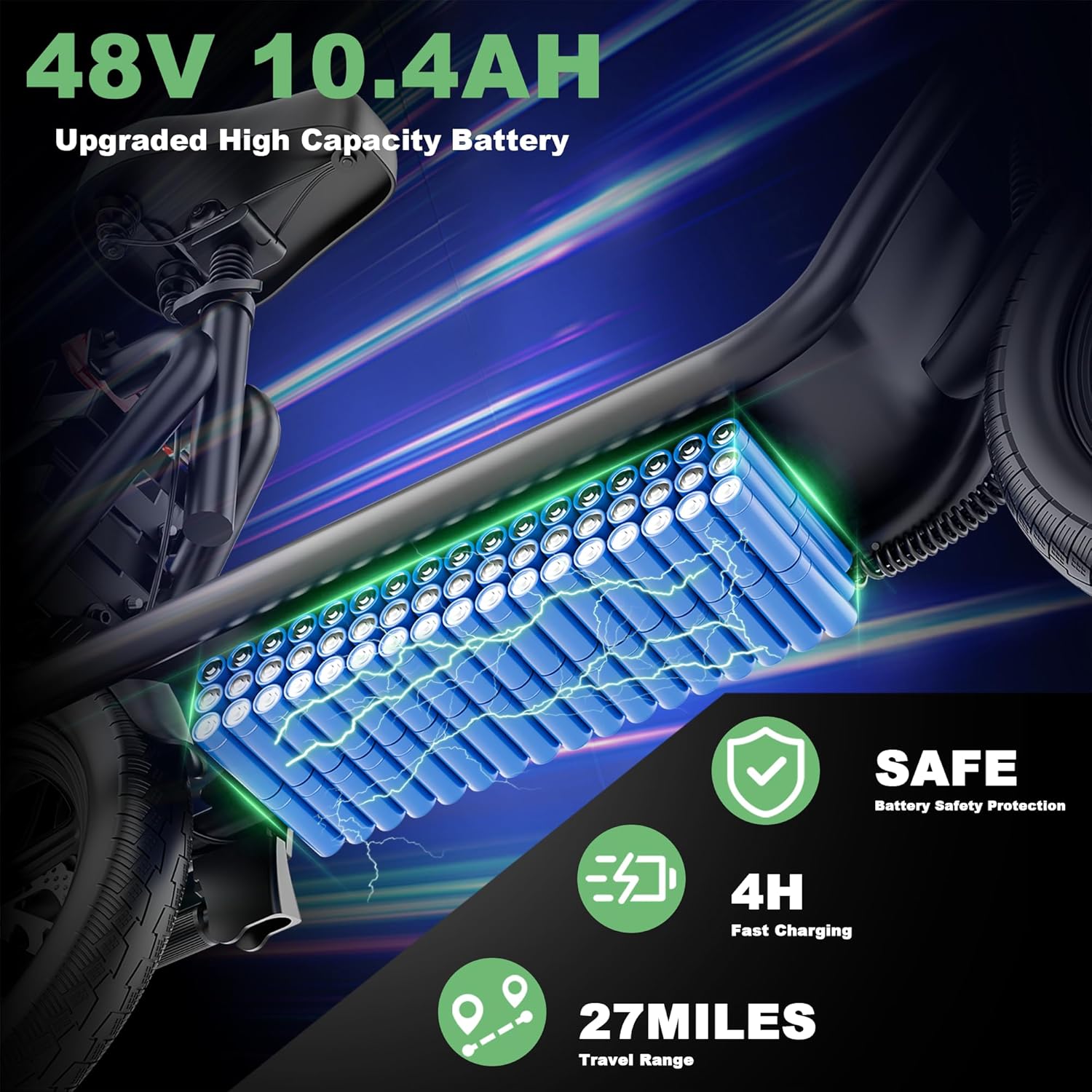 NAVIC Electric Scooter Adults,Max 19/27/49 Miles Ranges,Top Speed 19/22 mph,350/500W Peak Motor, Folding E-Scooter with Dual Braking Dual Suspension